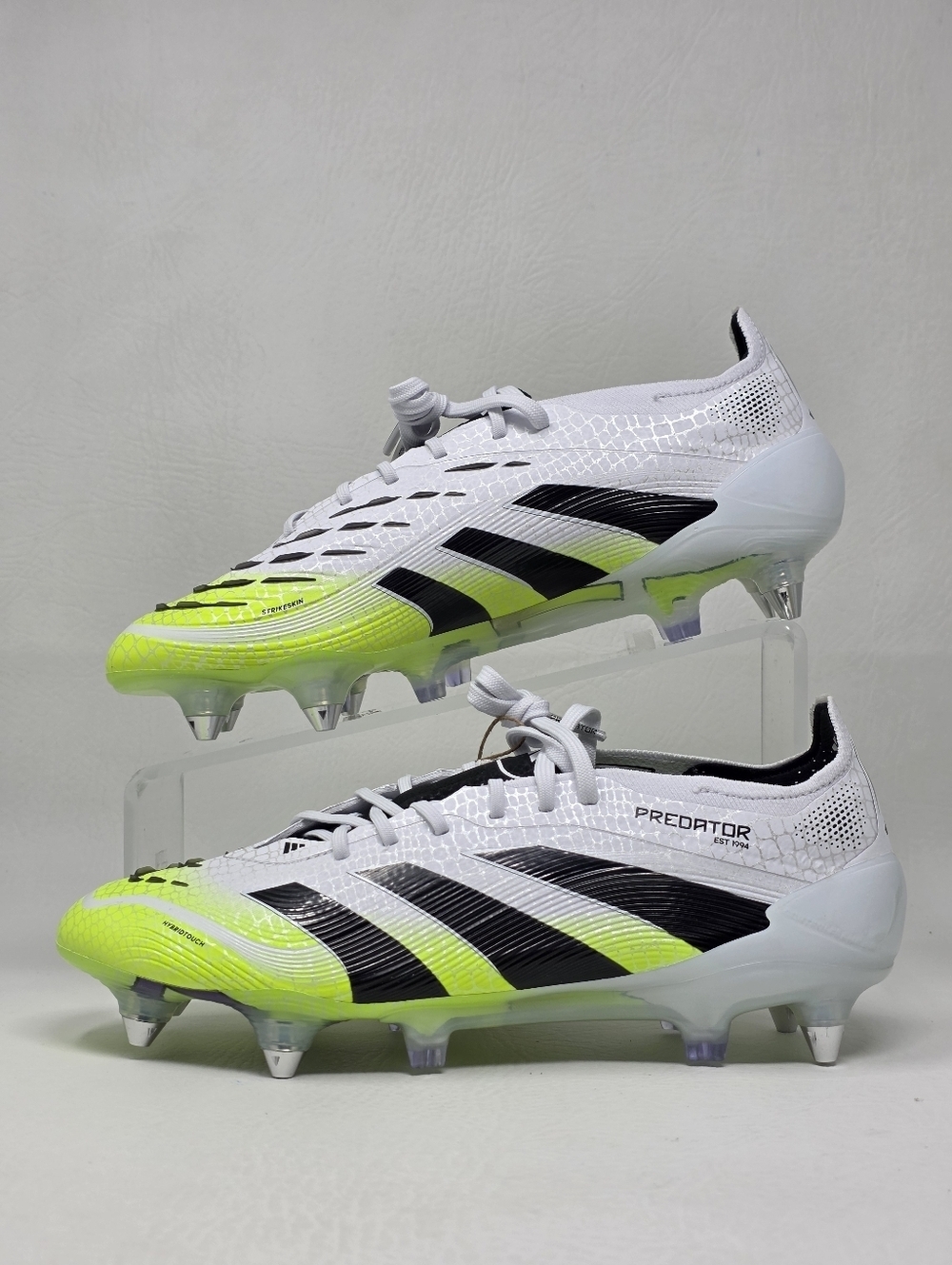 Adidas Predator Elite SG Cleats White/Black/Lemon JI1067 Mens Size 7/Women 8 New - Picture 3 of 13